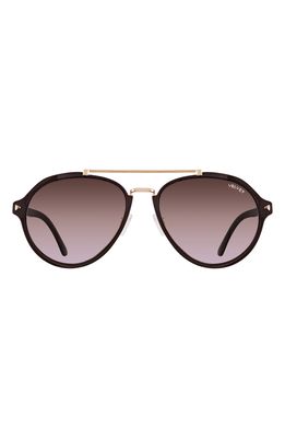 Velvet Eyewear Jesse 55mm Aviator Sunglasses in Copper