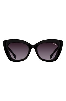 Velvet Eyewear Maya 57mm Gradient Cat Eye Sunglasses in Black