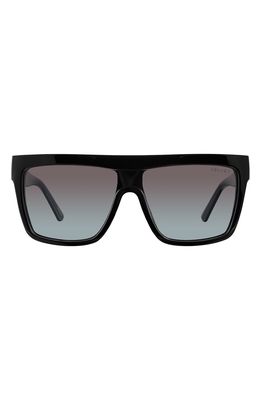 Velvet Eyewear Melania 58mm Gradient Shield Sunglasses in Black 1