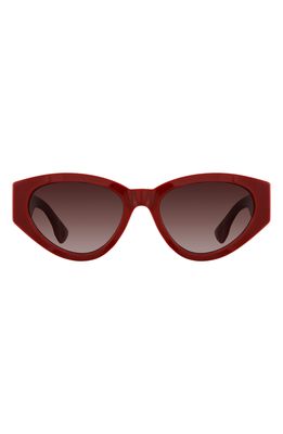 Velvet Eyewear Rosa 52mm Cat Eye Sunglasses in Red