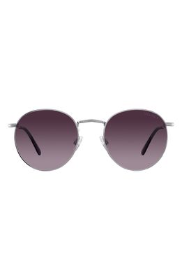 Velvet Eyewear Yokko 50mm Round Sunglasses in Silver
