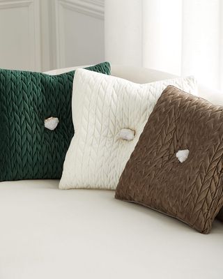 Velvet Matelasse Decorative Pillow