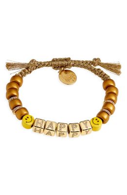 Venessa Arizaga Happy Friendship Bracelet in Gold