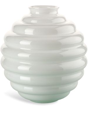Venini Deco glass vase - White
