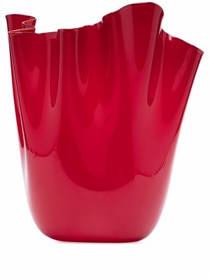 Venini Fazzoletto glass vase - Red