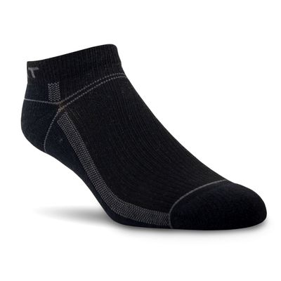 VentTEK® Lightweight Low Cut Boot Socks 3 Pair Pack in Black Spandex/Polyester, Size: Medium Regular by Ariat