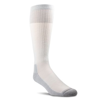 VentTEK® Over the Calf Western Boot Socks 2 Pair Pack in White Spandex/Polyester, Size: Medium Regular by Ariat