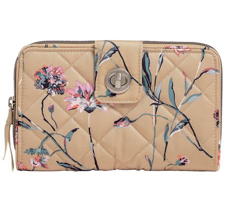 Vera Bradley RFID Turnlock Wallet in Performanc e Twill