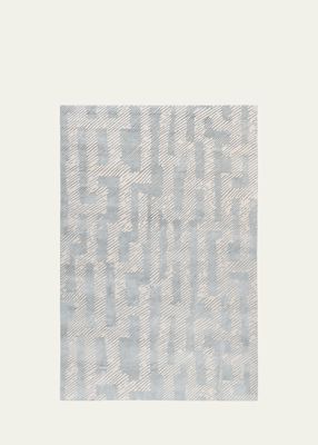 Verge Ice Hand-Knotted Rug, 8' x 10'