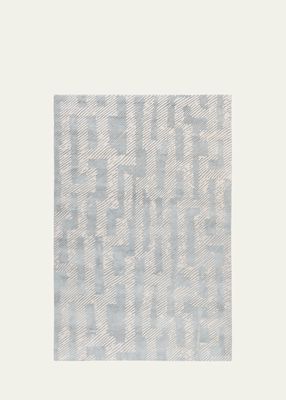 Verge Ice Hand-Knotted Rug, 9' x 12'