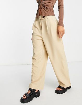 Vero Moda Aware tailored suit pants in beige - part of a set-Neutral