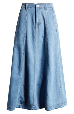 VERO MODA Brynn Denim Skirt in Medium Blue Denim