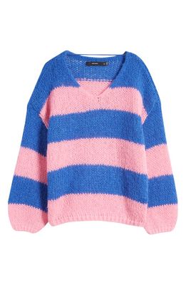 VERO MODA Erin Stripe Sweater in Beaucoup Blue Stripe