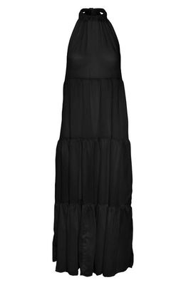 VERO MODA Eva Beach Halter Maxi Dress in Black