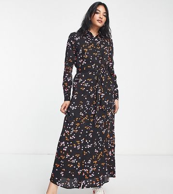 Vero Moda Exclusive floral maxi dress with balloon sleeve in floral print-Multi