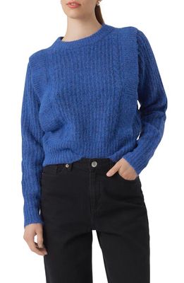 VERO MODA Hazel Rib Sweater in Beaucoup Blue