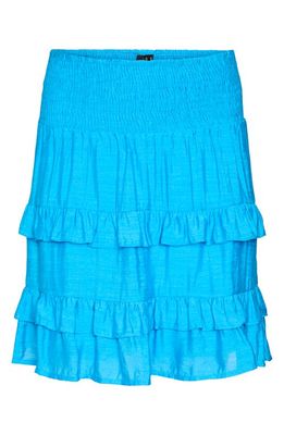 VERO MODA Luca Tiered Skirt in Dresden Blue 