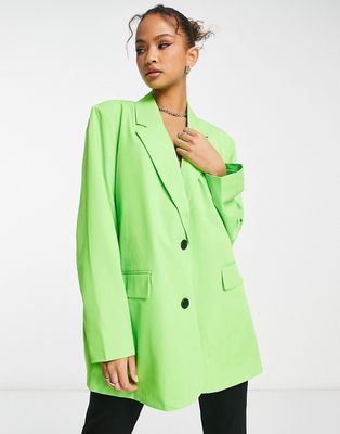 Vero Moda tailored blazer in citrus green - part of a set