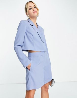 Vero Moda tailored suit shorts in blue - part of a set