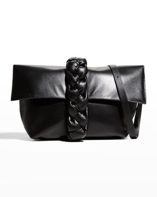 Verona Braided Calfskin Clutch Bag