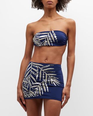 Verona Embellished Swim Skirt