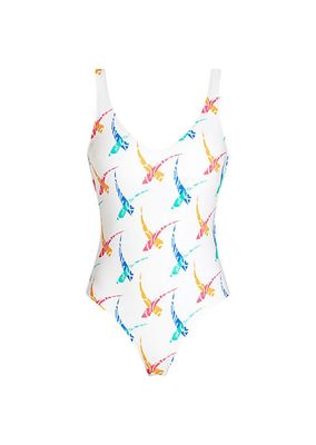 Verona Stamped One-Piece Swimsuit