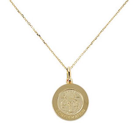 Veronese 18K Clad Confirmation Pendant with 18" Chain