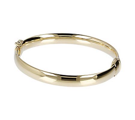 Veronese 18K-Clad Oval Hinged Bangle