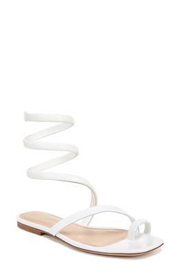 Veronica Beard Allura Ankle Wrap Sandal in Coconut
