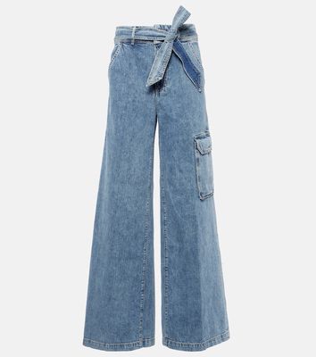 Veronica Beard Belisa high-rise cargo jeans
