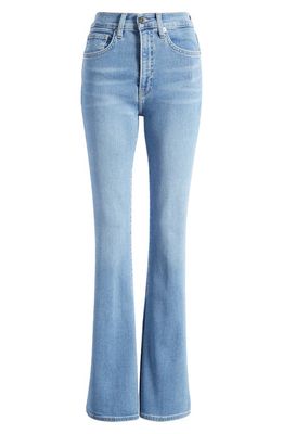 Veronica Beard Beverly High Waist Skinny Flare Jeans in Iceberg