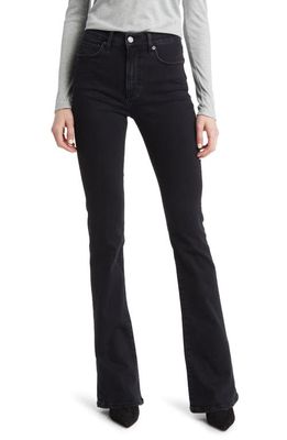 Veronica Beard Beverly High Waist Skinny Flare Jeans in Washed Onyx