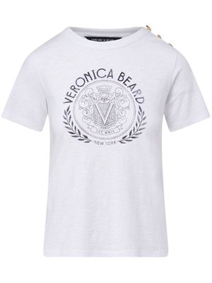 Veronica Beard Carla logo-print cotton T-shirt - White