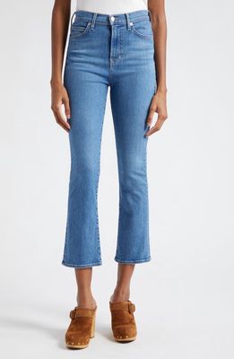 Veronica Beard Carly High Waist Crop Kick Flare Jeans in Bright Lakeshore
