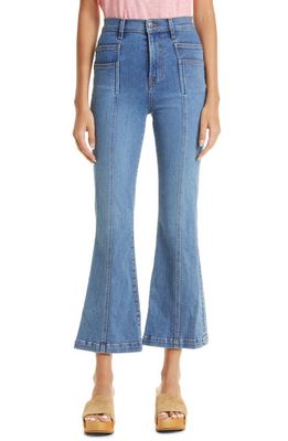 Veronica Beard Carson High Waist Ankle Flare Jeans in Great Escape