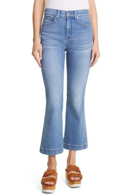 Veronica Beard Carson High Waist Ankle Flare Jeans in Juno