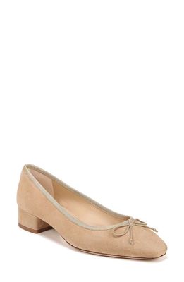 Veronica Beard Cecile Square Toe Pump in Sand