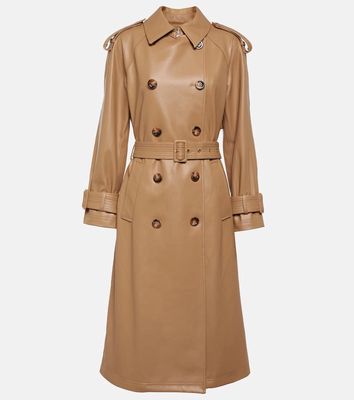 Veronica Beard Conneley faux leather trench coat