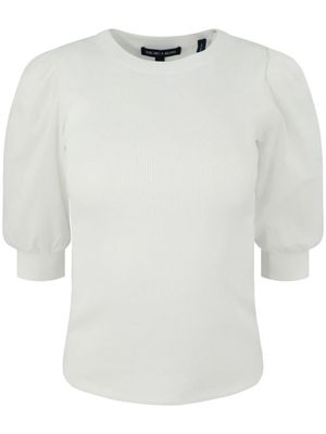 Veronica Beard Coralee cotton top - Neutrals