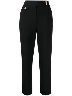 Veronica Beard cropped high-waisted trousers - Black