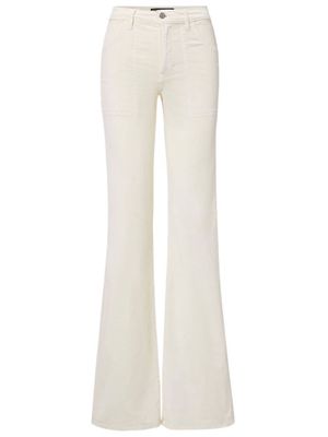 Veronica Beard Crosbie wide-leg jeans - White