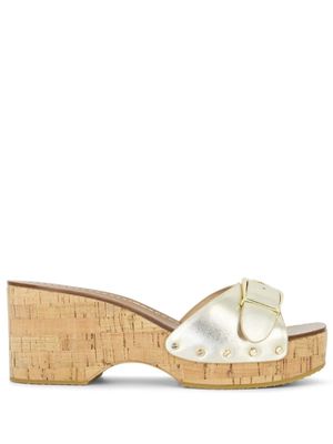 Veronica Beard Dallas cork sandals - Gold