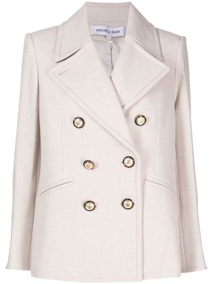 Veronica Beard double-breasted felted blazer - Neutrals