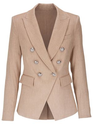 Veronica Beard double-breasted linen-blend blazer - Neutrals