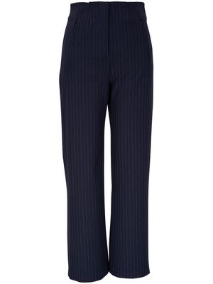 Veronica Beard Dova pinstriped trousers - Blue