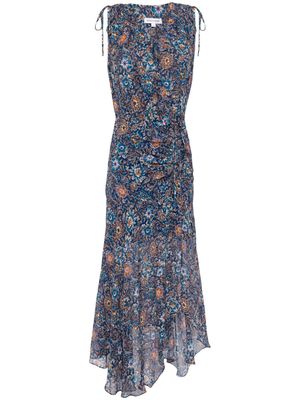 Veronica Beard Dovima floral-print dress - Blue