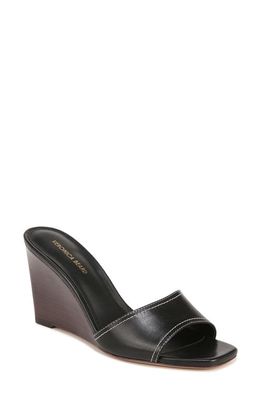 Veronica Beard Ellen Wedge Slide Sandal in Black