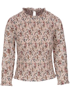 Veronica Beard floral-print cotton blouse - Neutrals