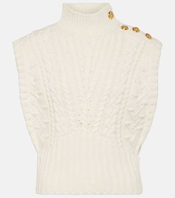 Veronica Beard Holton cable-knit wool sweater vest