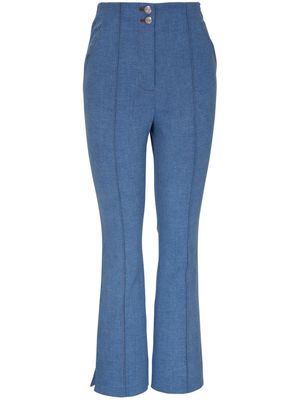 Veronica Beard Kean high-rise cropped jeans - Blue